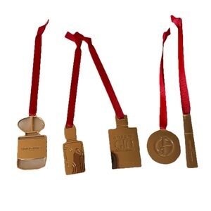 Giorgio Armani 2024 5PC Gold Charm Set-New